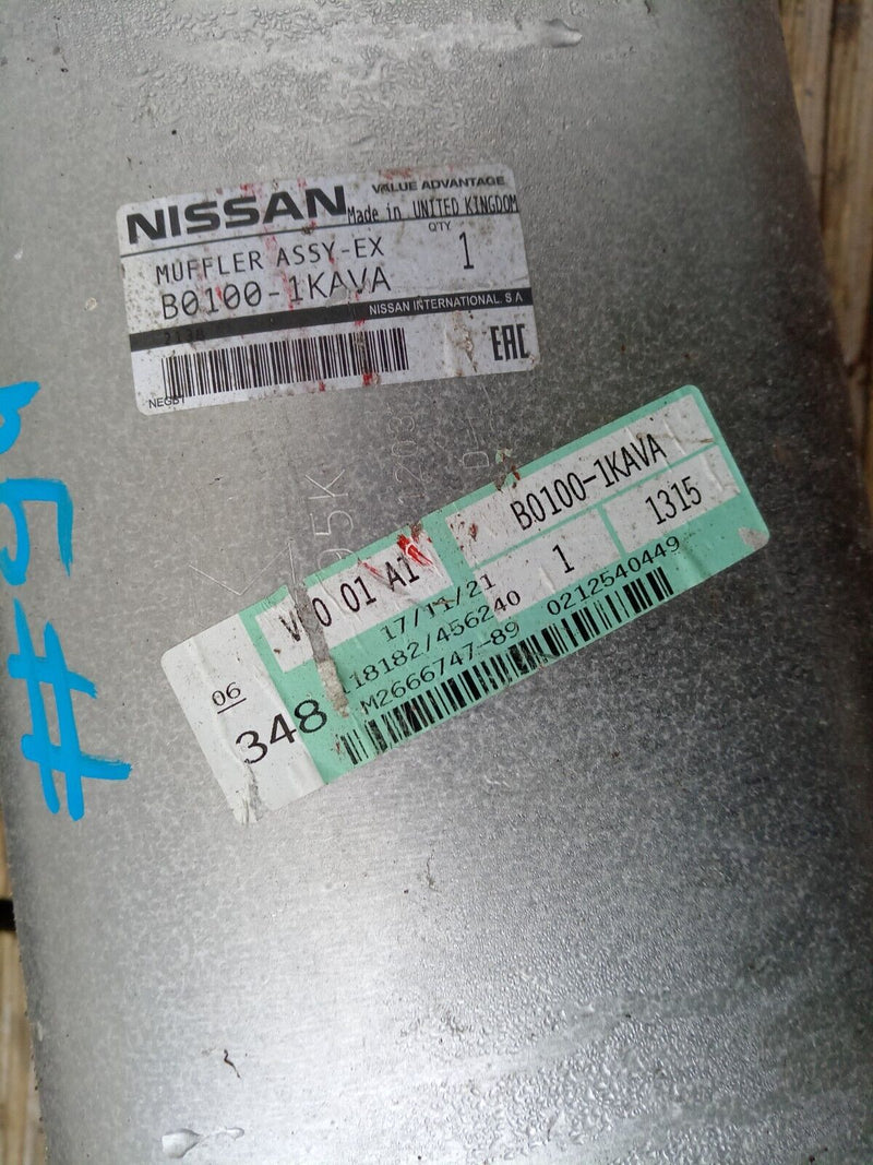 NISSAN JUKE F15 MK1 2010-18 GENUINE REAR EXHAUST SILENCER MUFFLER, BACK BOX