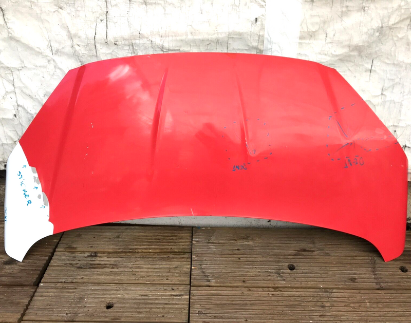 FORD COURIER MK1 2014-22 GENUINE BONNET HOOD PANEL in WHITE /RED ADGHESVE