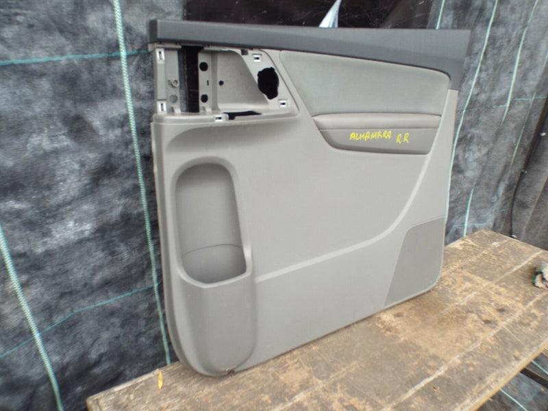 SEAT ALHAMBRA 2010-2015 REAR DOOR CARD DOORCARD RIGHT DRIVER SIDE O/S IN GREY