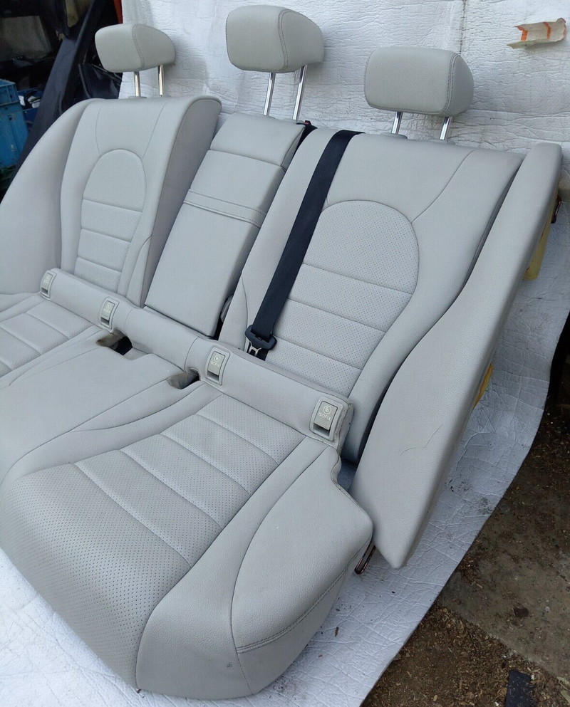 MERCEDES C CLASS W205 SALOON 2014-2021 REAR LEATHER SEATS BENCH  #