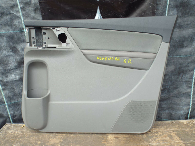 SEAT ALHAMBRA 2010-2015 REAR DOOR CARD DOORCARD RIGHT DRIVER SIDE O/S IN GREY