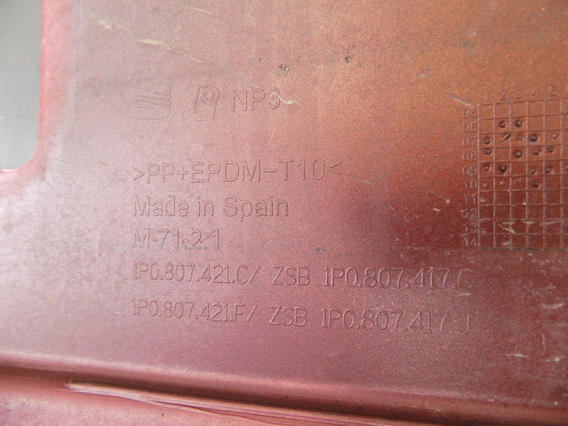 SEAT LEON 1P FR 2006-2012 REAR BUMPER GENUINE PDC 1P0807421 C