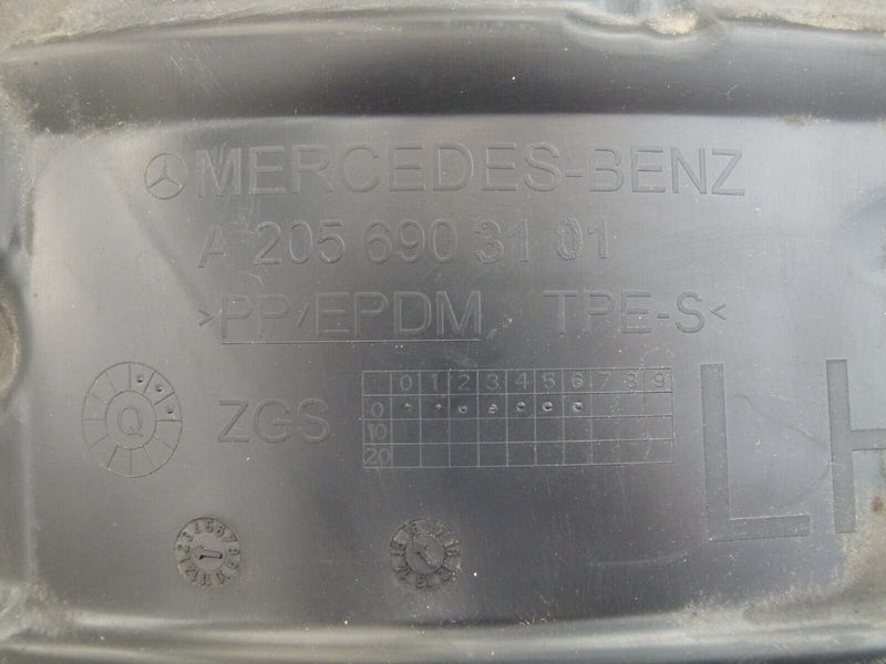 MERCEDES C W205 2014-18 FRONT LEFT WHEEL MUD GUARD GENUINE A2056903101