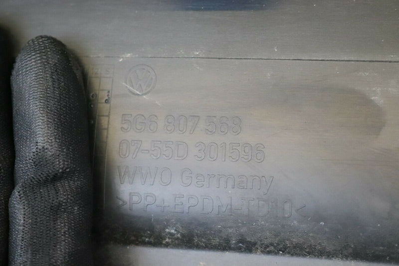 VW GOLF VII MK7 2013-2016 BLACK REAR BUMPER GENUINE PDC HOLES 5G6807421