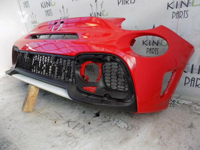 FIAT 500 ABARTH 595 2016-UP FCL FRONT BUMPER RED+GRILL OEM 735633044