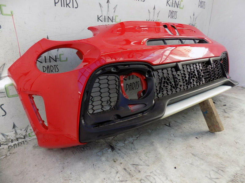 FIAT 500 ABARTH 595 2016-UP FCL FRONT BUMPER RED+GRILL OEM 735633044
