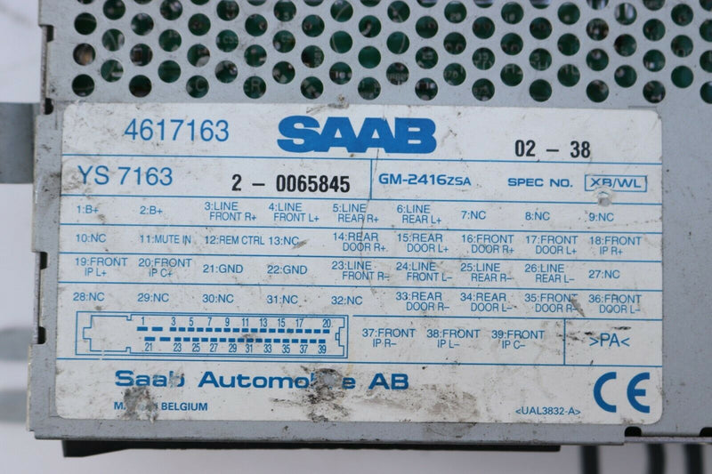 SAAB 95 9-5 1997-2005 STEREO CD RADIO AMPLIFIER CONTROL MODULE UNIT 4617163