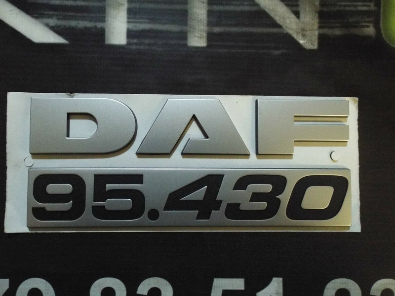 DAF Large Bus Lorry Side Cabin Coach Truck "DAF 95.430" Script Logo DAT 95 430