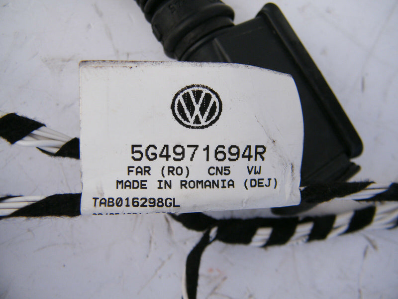 VW GOLF VII MK7 R GTI 2013-16 WIRING LOOM HARNESS REAR DOOR RIGHT SIDE 5G4971694
