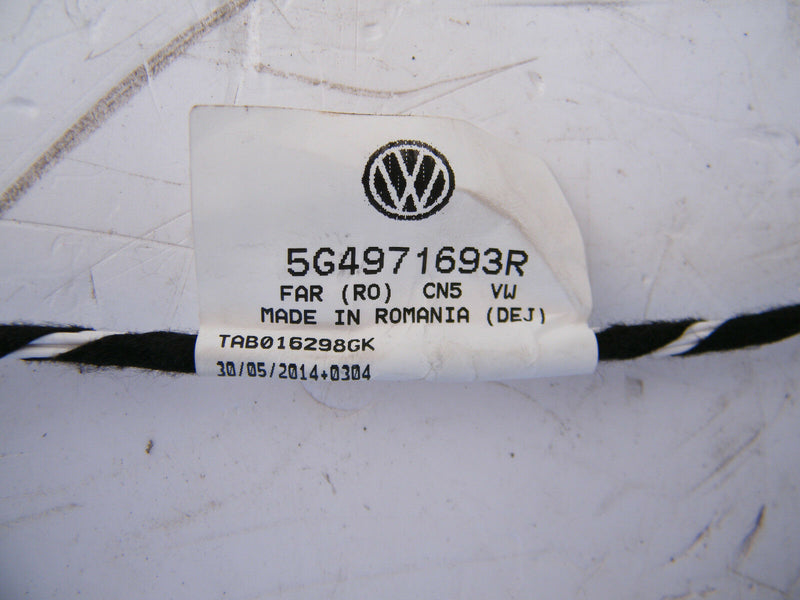 VW GOLF VII MK7 R GTI 2013-16 WIRING LOOM HARNESS REAR DOOR LEFT SIDE 5G4971693